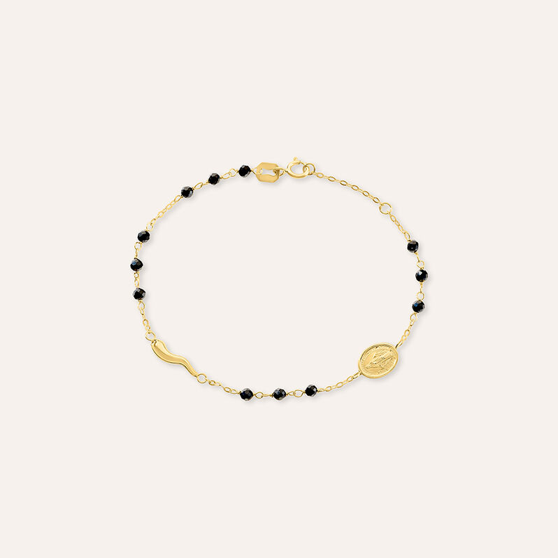 Bracciale Rosario Holy Oro Giallo Spinello - Spannringe Damen | OROVIVO