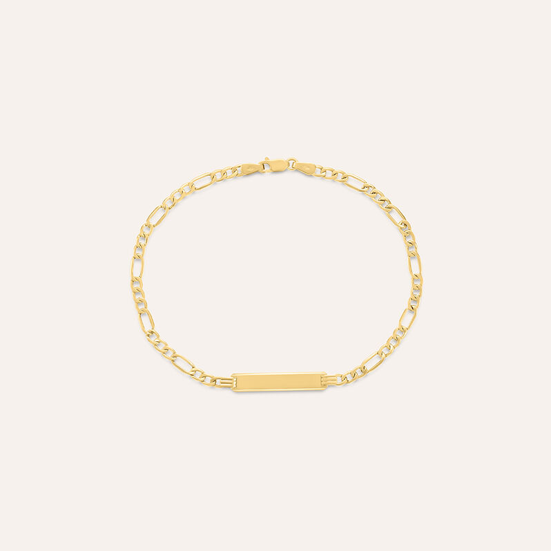 Bracciale Con Targhetta Oro Uomo Oro Giallo - Spannringe Herren | OROVIVO