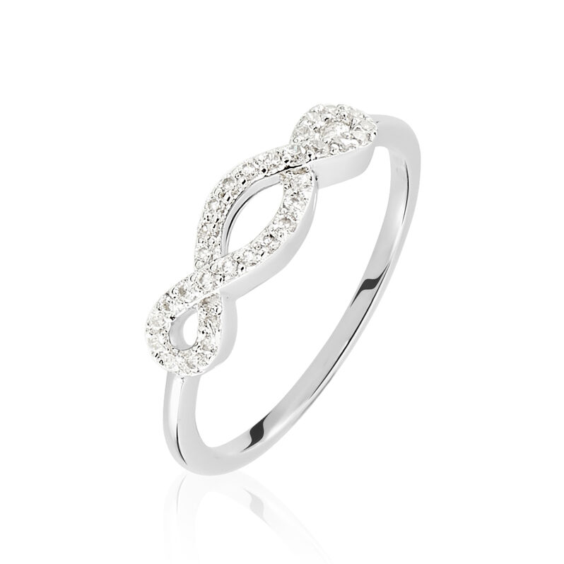 Bague Cemil Argent Blanc Oxyde De Zirconium - Spannringe Damen | OROVIVO