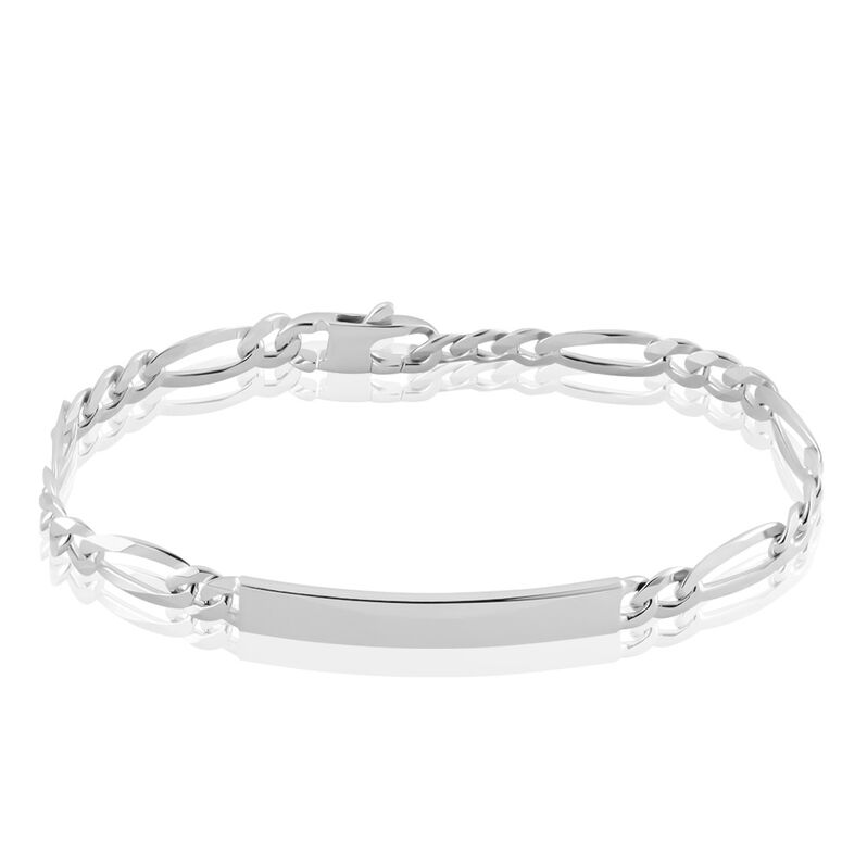 Bracelet Identité Argent Rhodié Vivian - Spannringe Herren | OROVIVO