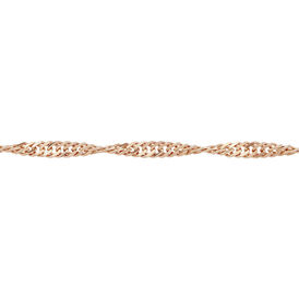 Damen Singapurkette Silber 925 Rosé Vergoldet 45cm - Ketten ohne Anhänger Damen | OROVIVO