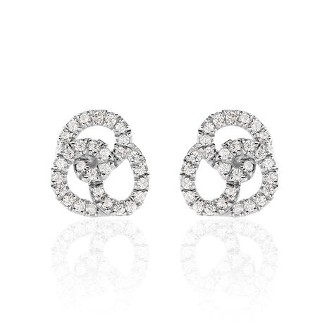Damen Ohrstecker Silber 925 Zirkonia Knoten - Ohrstecker Damen | OROVIVO