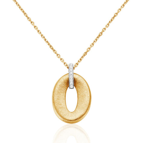 Damen Halskette Messing Gold 750 plattiert  - Halsketten Damen | OROVIVO