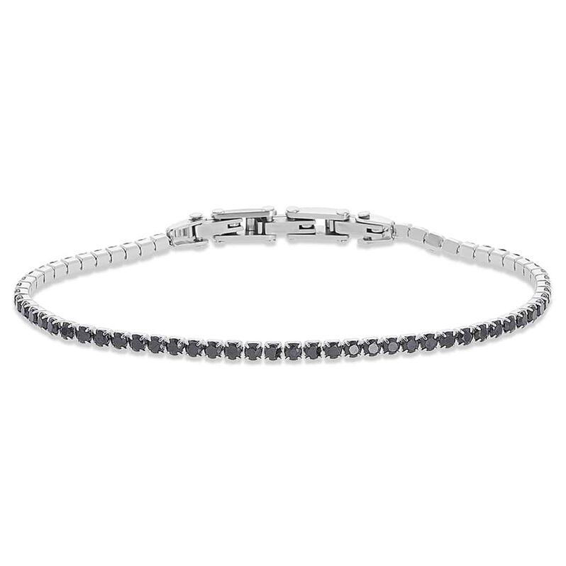 Bracciale Tennis Man Code Acciaio Cristallo - Spannringe Herren | OROVIVO
