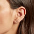 Piercing D'oreille Unitaire Geronimo Or Jaune Oxyde De Zirconium