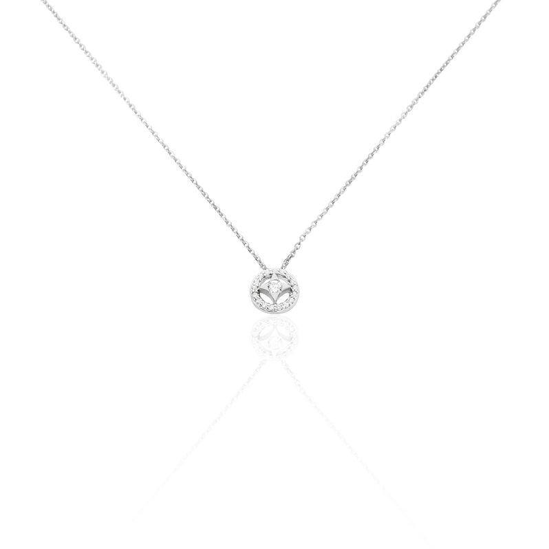 Collier Nour-imen Or Blanc Diamant - Spannringe Damen | OROVIVO
