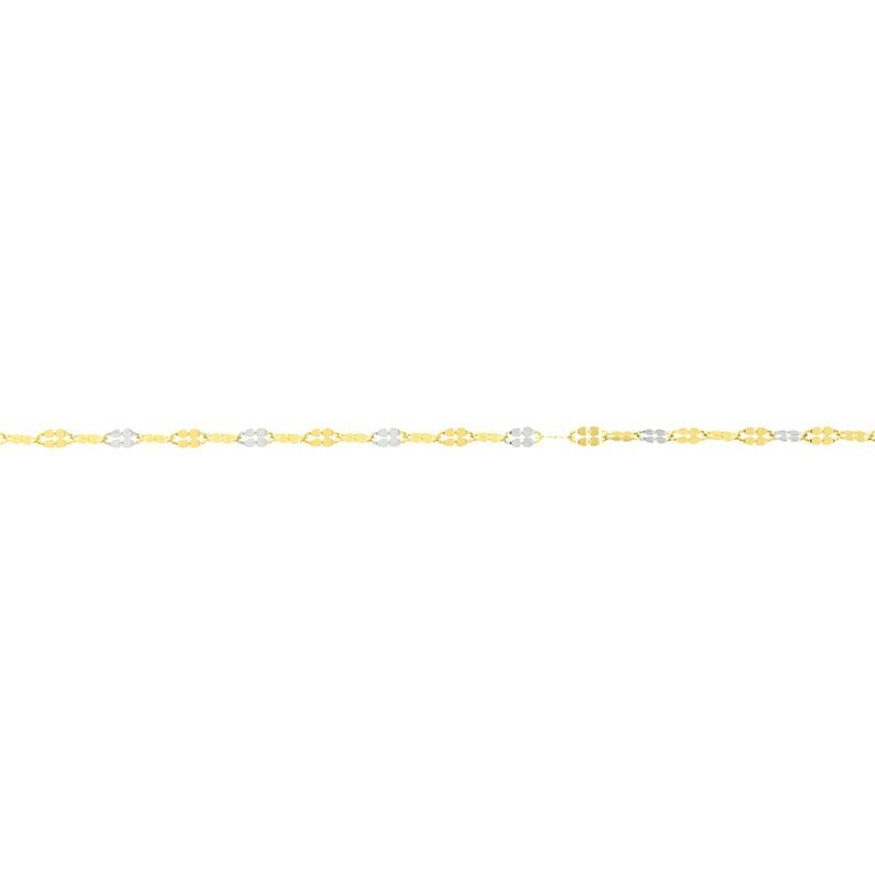 Damen Singapurkette Gold 375 Bicolor  - Halsketten Damen | OROVIVO