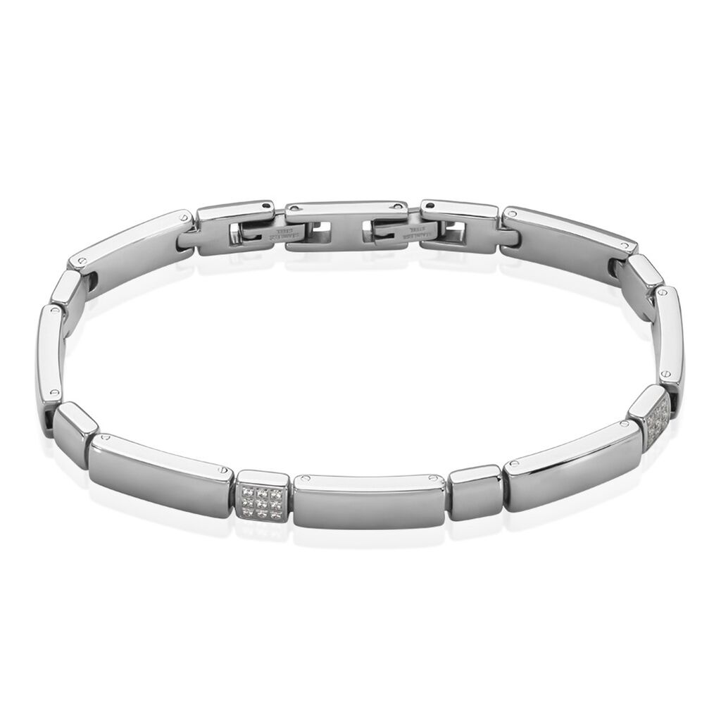 Thumbnail - REKA Damen Armband Edelstahl Zirkonia Weiß B 5 mm, Armband mit Stein