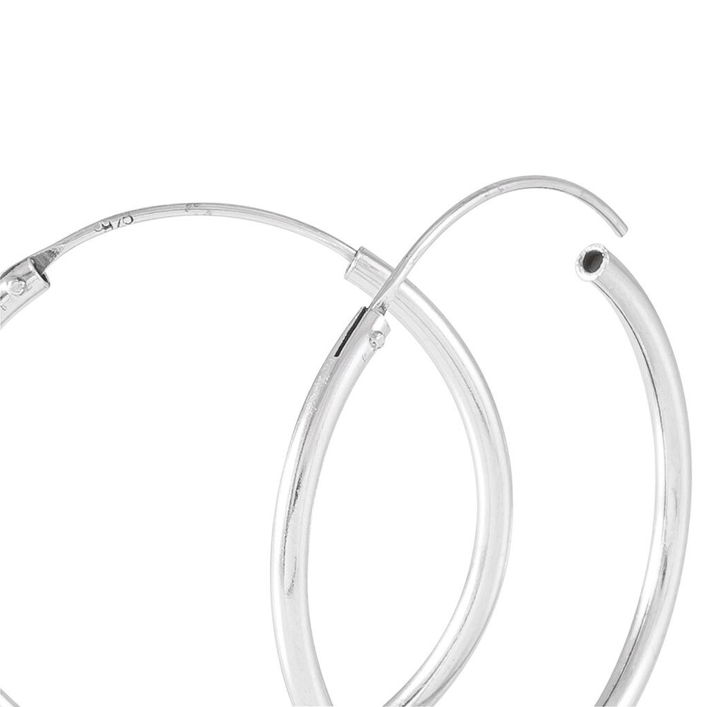 Damen Creolen Silber 925 Diamantiert - Creolen Damen | OROVIVO