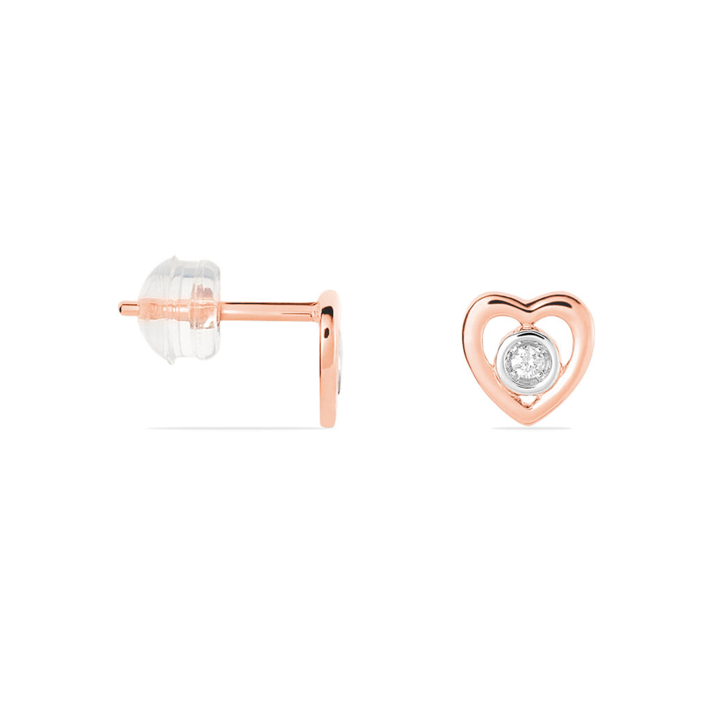 Boucles D'oreilles Or Rose Fidelia - Spannringe Damen | OROVIVO