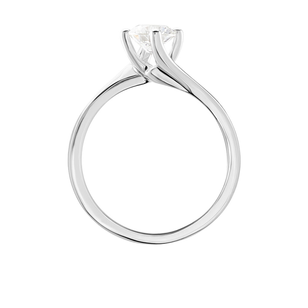 Damen Ring Weißgold 750 synthetischer Diamant 0,52ct Symphonie  - Verlobungsringe Damen | OROVIVO