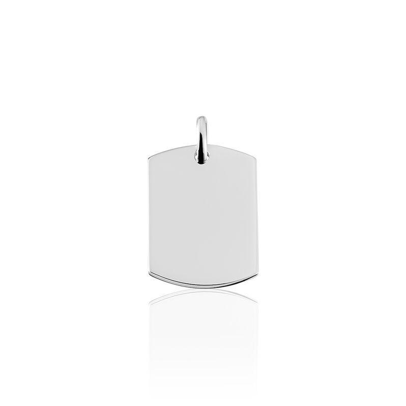 Kettenanhänger Mit Gravur Silber 925 Rhodiniert Dog Tag Marian - Anhänger mit Gravur Unisex | OROVIVO
