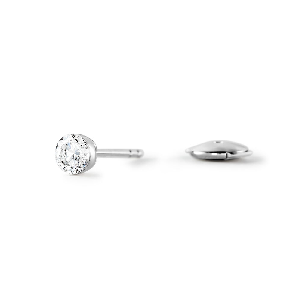 SHANNON Damen Ohrstecker Weißgold 585 (14 Karat) Synthetischer Diamant Weiß 0,51 ct - Ohrstecker Damen | OROVIVO