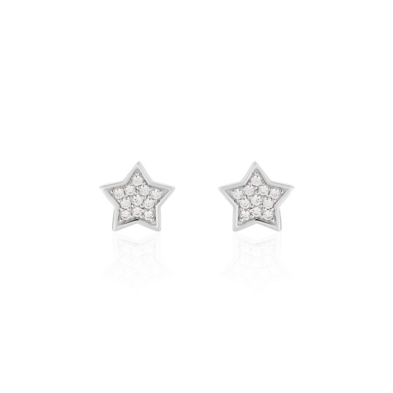 Damen Ohrstecker Silber 925 Zirkonia Stern - Ohrstecker Damen | OROVIVO