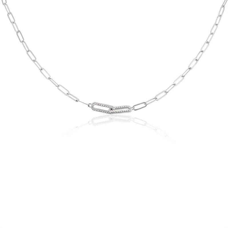Collier Argent Rhodié Sean Oxydes De Zirconium - Spannringe Damen | OROVIVO