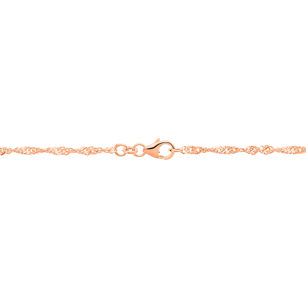 Damen Fußkettchen Silber 925 Roségold vergoldet - Fußketten Damen | OROVIVO