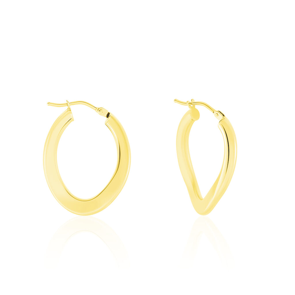 Damen Creolen Gold 585 (14 Karat) B 1 mm - Creolen Damen | OROVIVO