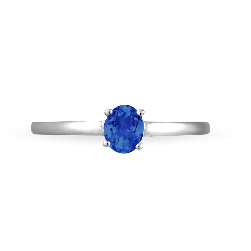 Bague Lily Or Blanc Saphir - Spannringe Damen | OROVIVO