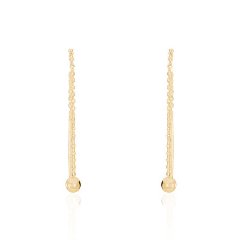 Boucles D'oreilles Plaque Or Syna - Spannringe Damen | OROVIVO