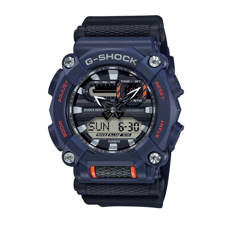 Orologio multifunzione Casio linea G-Shock cinturino e cassa in resina blu - Spannringe Herren | OROVIVO