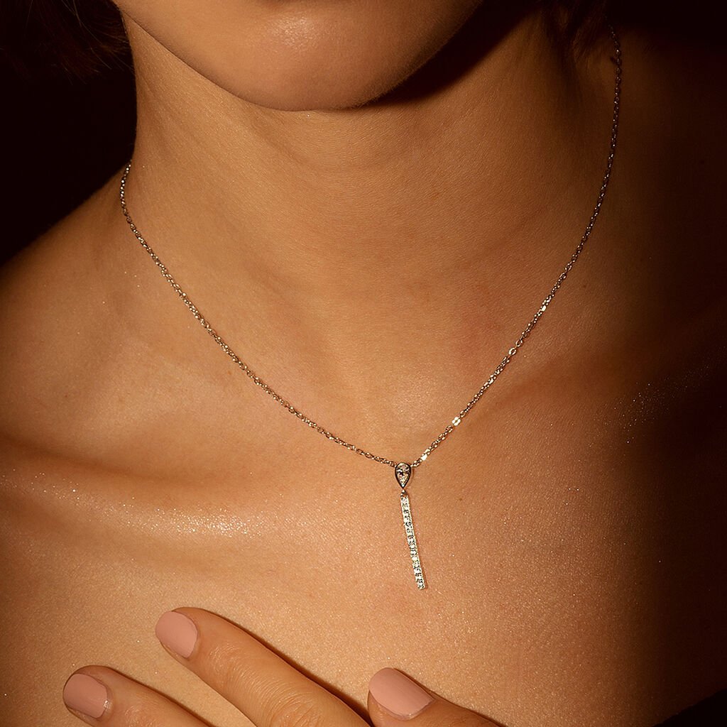 Damen Halskette Silber 925 Zirkonia Kirilka - Halsketten Damen | OROVIVO