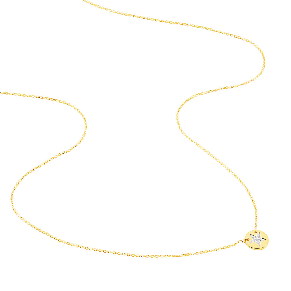 Damen Halskette Gold 375 Zirkonia Stern - Halsketten Damen | OROVIVO