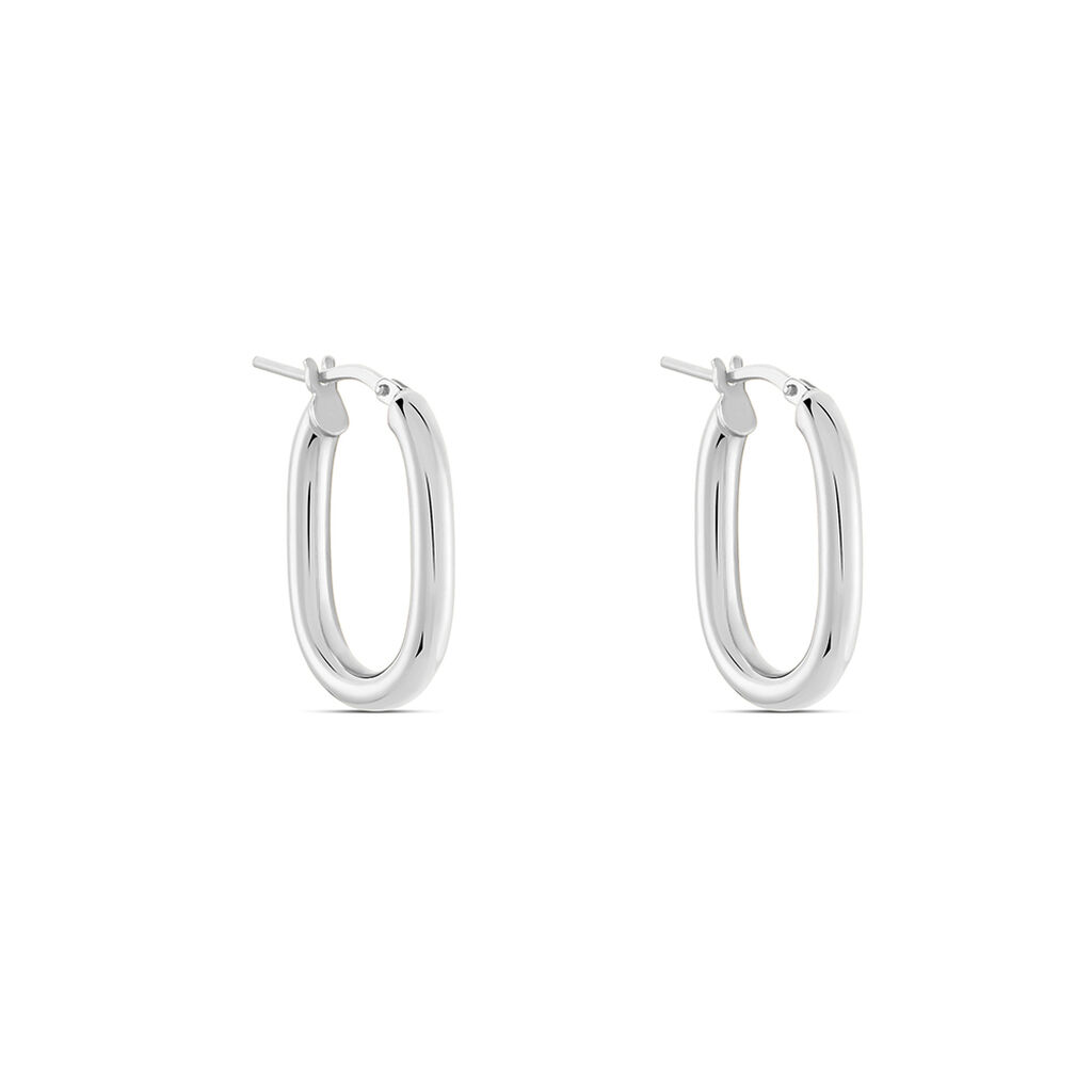Damen Creolen Silber 925 Luella 18,00mm 14,00mm - Creolen Damen | OROVIVO