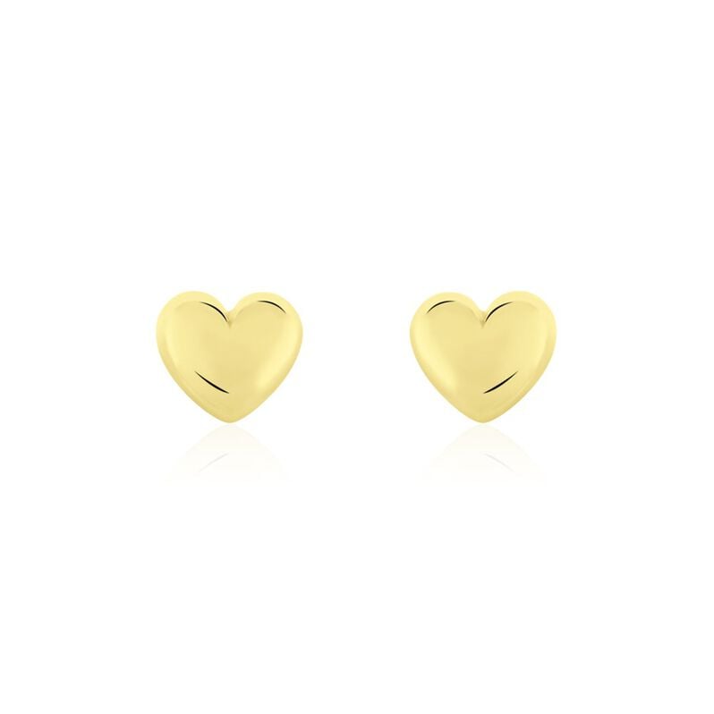 HEART Damen Ohrstecker Silber vergoldet 925 - Ohrstecker Damen | OROVIVO