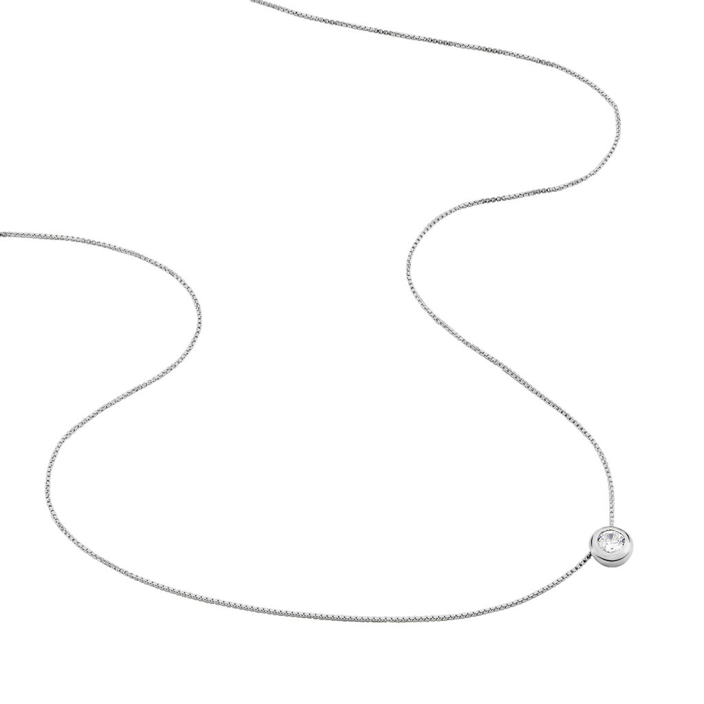 BAMALA 1 Damen Collier Silber 925 Zirkonia Wei&szlig; 1,45 ct