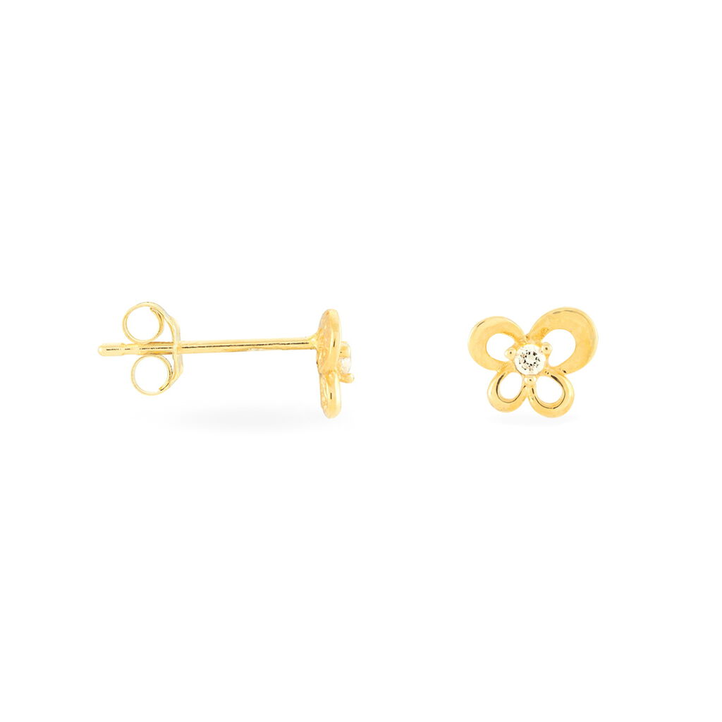 Damen Ohrstecker Gold 375 Zirkonia Schmetterling Eleanor