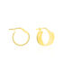 ASMA DIAMANTE ZEBR Damen Creolen Gold 375 (9 Karat)