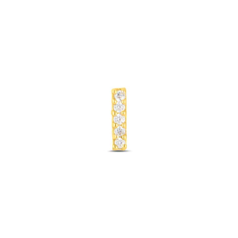 Mono Orecchino Lobo Bon Ton Oro Giallo Cubic Zirconia - Spannringe Damen | OROVIVO