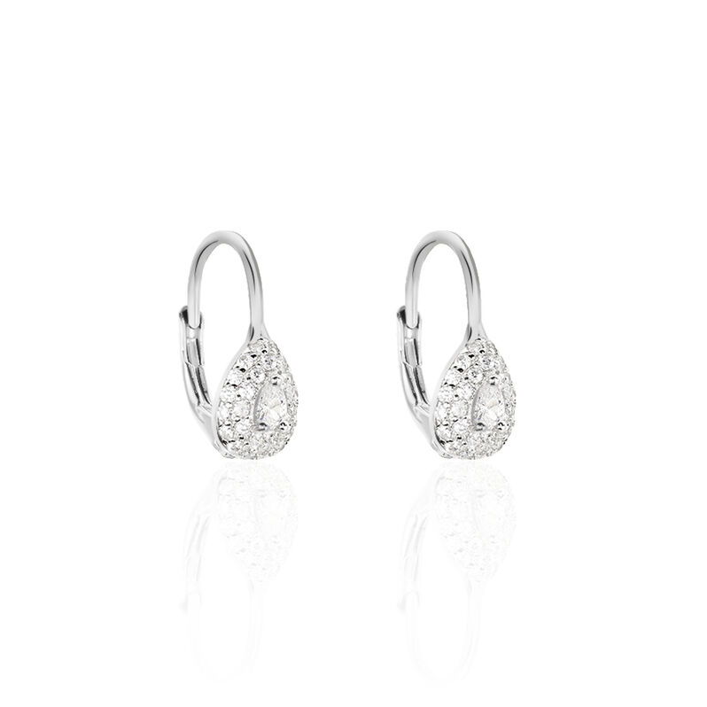 Damen Ohrhänger Silber 925 Zirkonia  - Ohrhänger Damen | OROVIVO