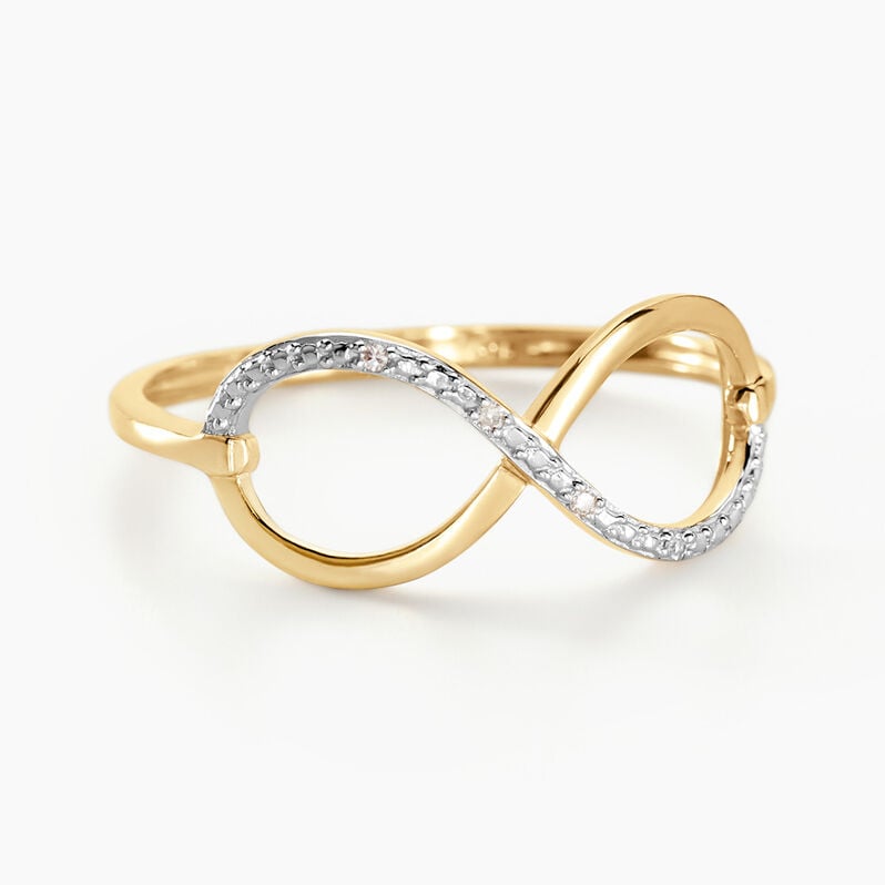 Bague Varina Or Jaune Diamant - Spannringe Damen | OROVIVO