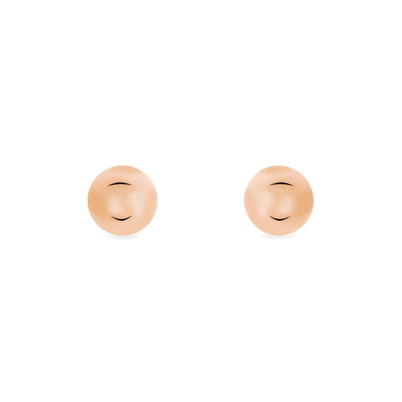 Damen Ohrstecker Silber 925 Rosé Vergoldet 4mm - Ohrstecker Damen | OROVIVO