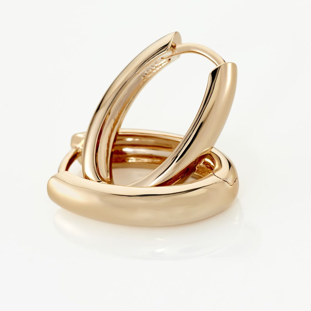 Damen Creolen Messing Gold plattiert - Creolen Damen | OROVIVO