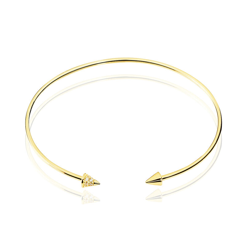 Bracelet Delora Or Jaune Oxyde De Zirconium - Spannringe Damen | OROVIVO