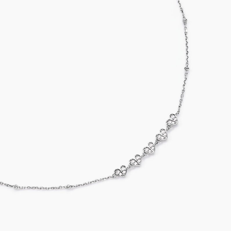 Collier Galla Argent Weiss Oxyde De Zirconium - Spannringe Damen | OROVIVO