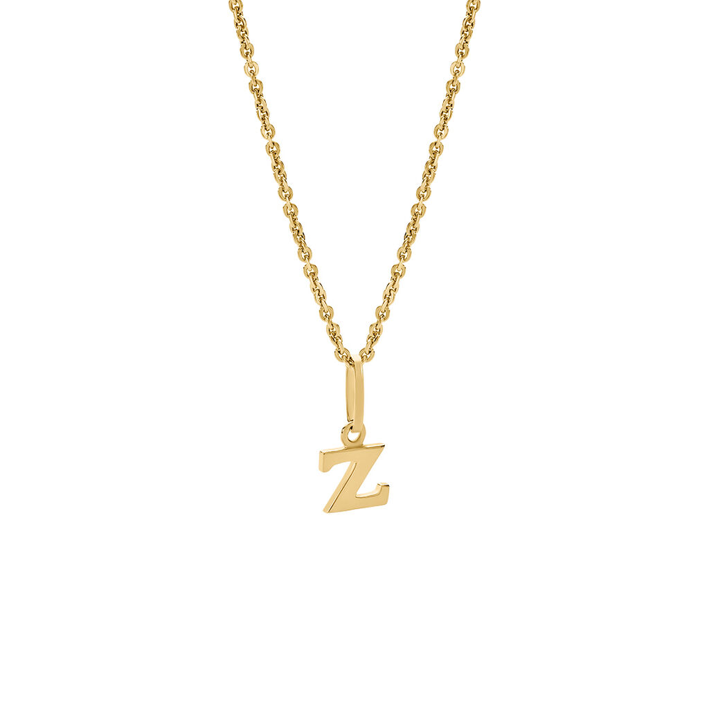 Unisex Anhänger Gold 375 Buchstabe Alphabet - Schmuckanhänger Unisex | OROVIVO