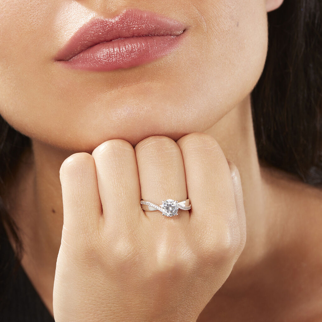 Damen Ring Silber 925 Zirkonia 1,60mm  - Verlobungsringe Damen | OROVIVO