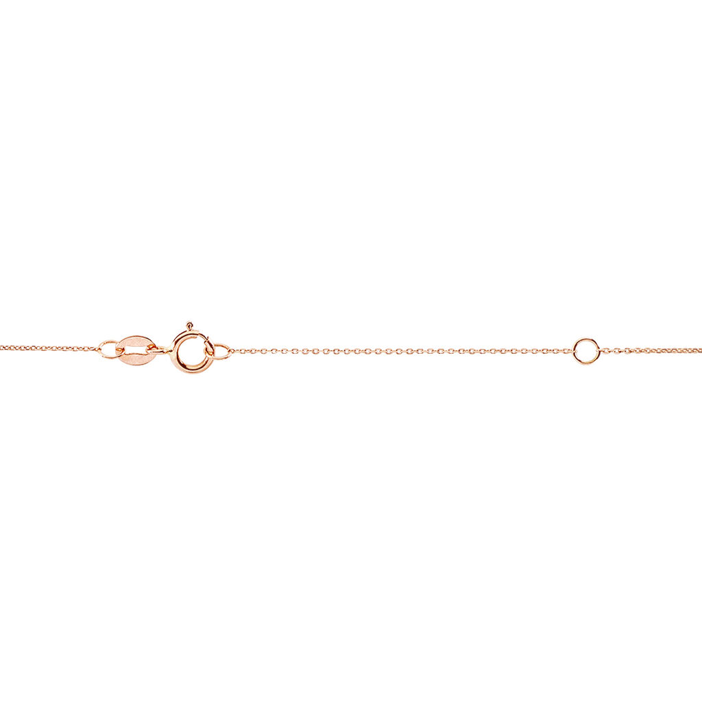 Collier Adelina Or Rose Morganite Et Diamant - Spannringe Damen | OROVIVO