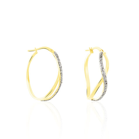 Damen Creolen Gold 375 Bicolor - Creolen Damen | OROVIVO