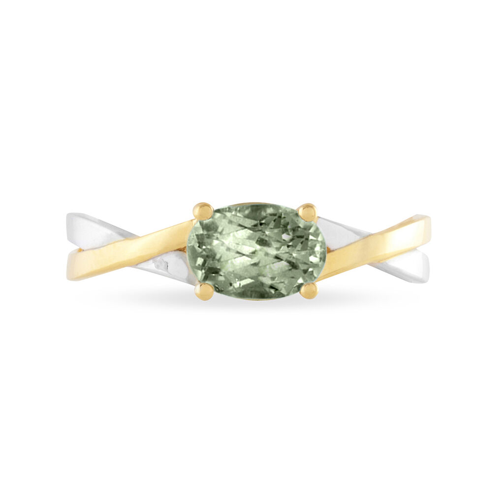 Bague Emeline Or Bicolore Amethyste - Spannringe Damen | OROVIVO