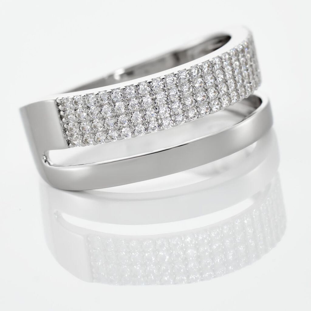 Damenring Silber 925 Zirkonia Rossana - Ringe mit Stein Damen | OROVIVO
