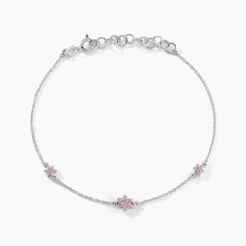 Bracelet Blossom Bash Argent Weiss Oxyde De Zirconium - Spannringe Damen | OROVIVO