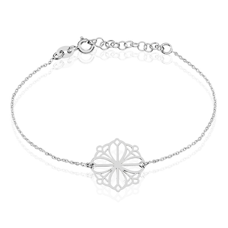 Bracelet Laetitia Argent Rhodie Rosace - Spannringe Damen | OROVIVO