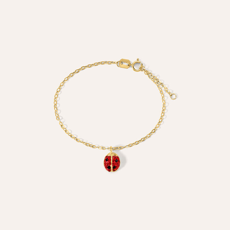 Bracciale Mon Petit Oro Giallo Cristallo - Spannringe Kinder | OROVIVO