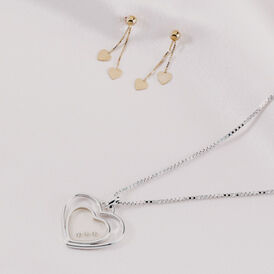 Damen Halskette Silber 925 Diamant 0,027ct - Herzketten Damen | OROVIVO