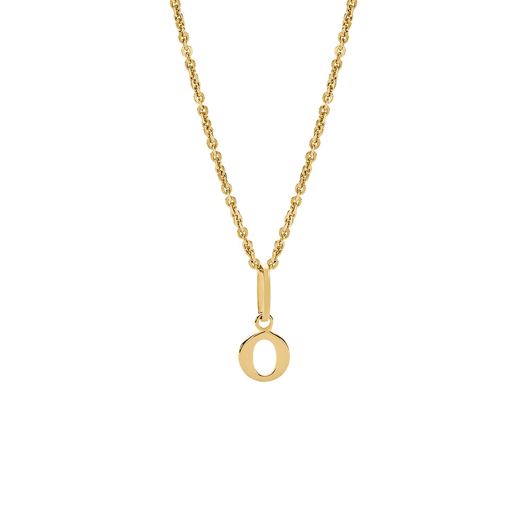 ALPHABET Unisex Anh&auml;nger Gold 375 (9 Karat) Buchstabe O