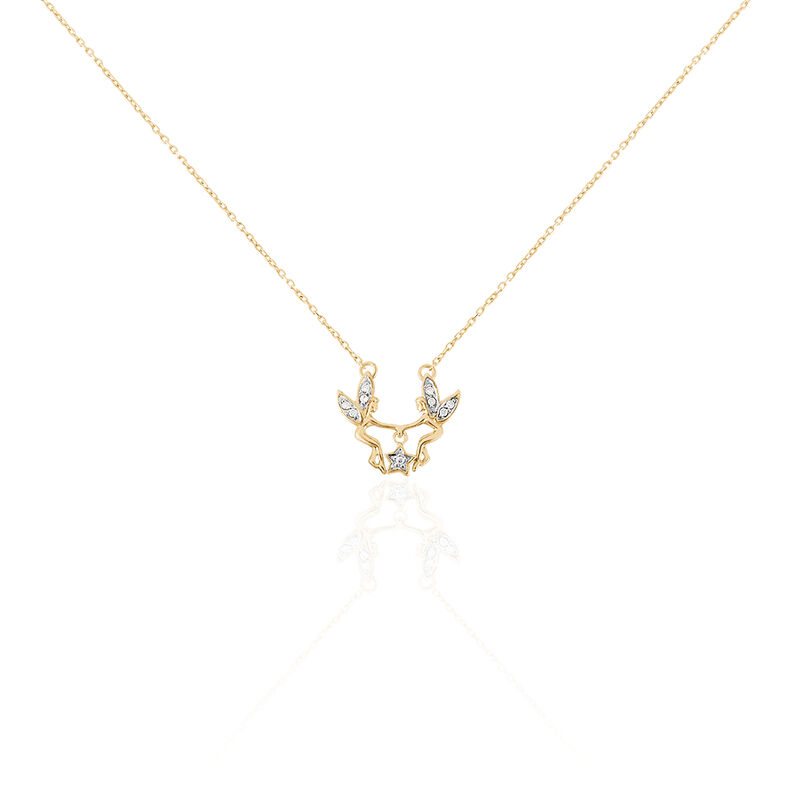 Collier Patricie Plaque Or Jaune Oxyde De Zirconium - Spannringe Damen | OROVIVO